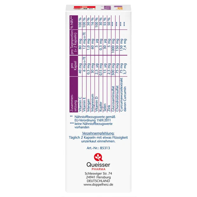 Doppelherz Glucosamin + Curcuma 1000